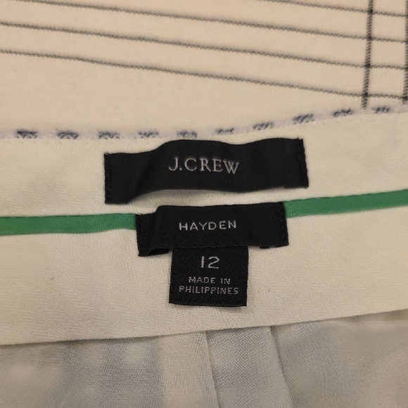 J. Crew Black and White Checkered Cropped Pants - Picture 2 of 10